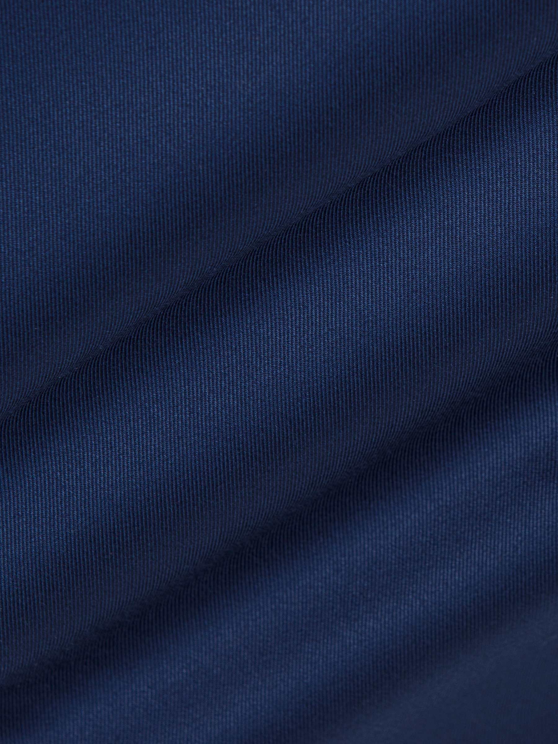 Vercelli Solid Navy Overhemd Lange Mouw