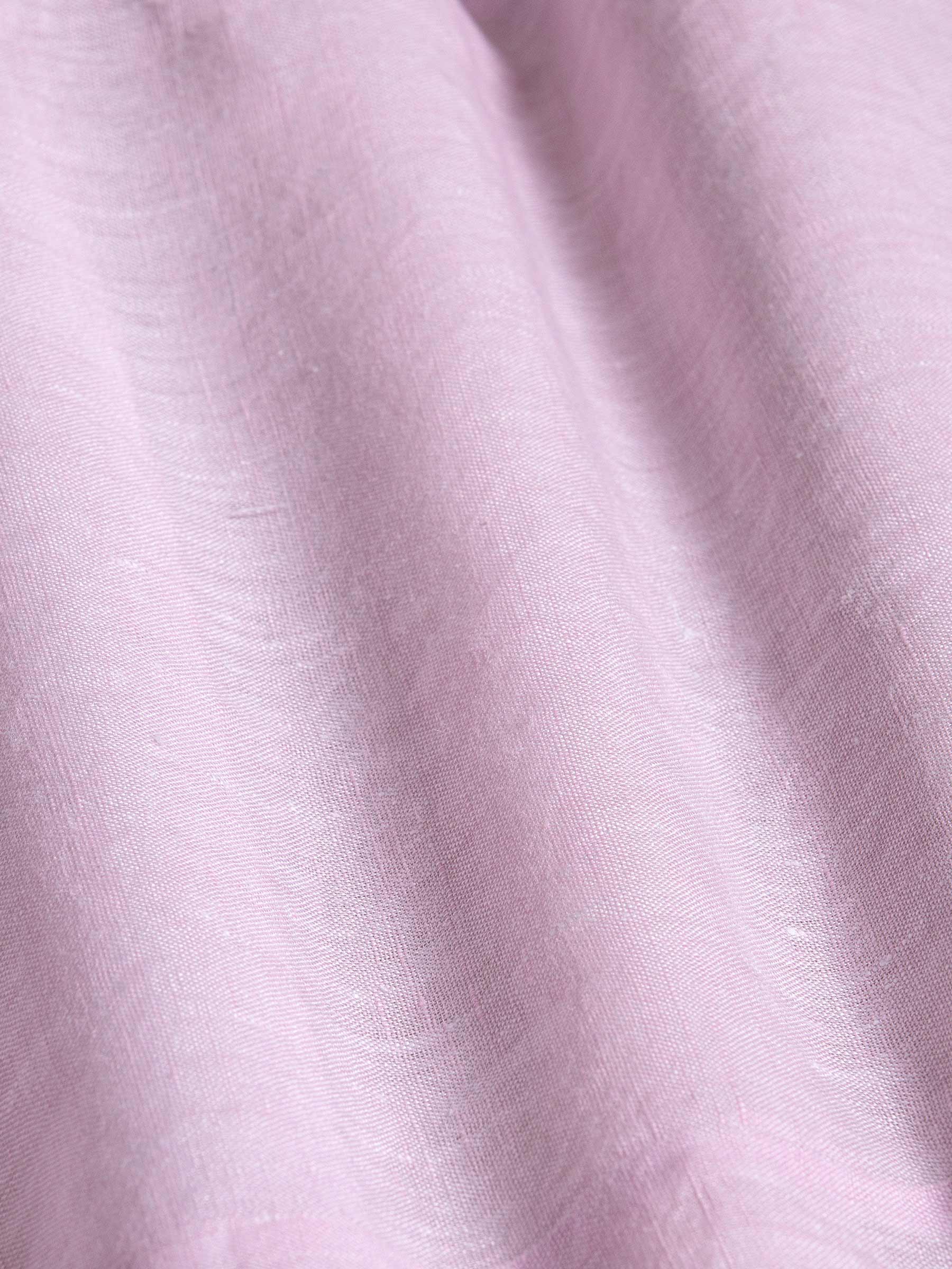 Redention Linen Pink Overhemd Lange Mouw-M