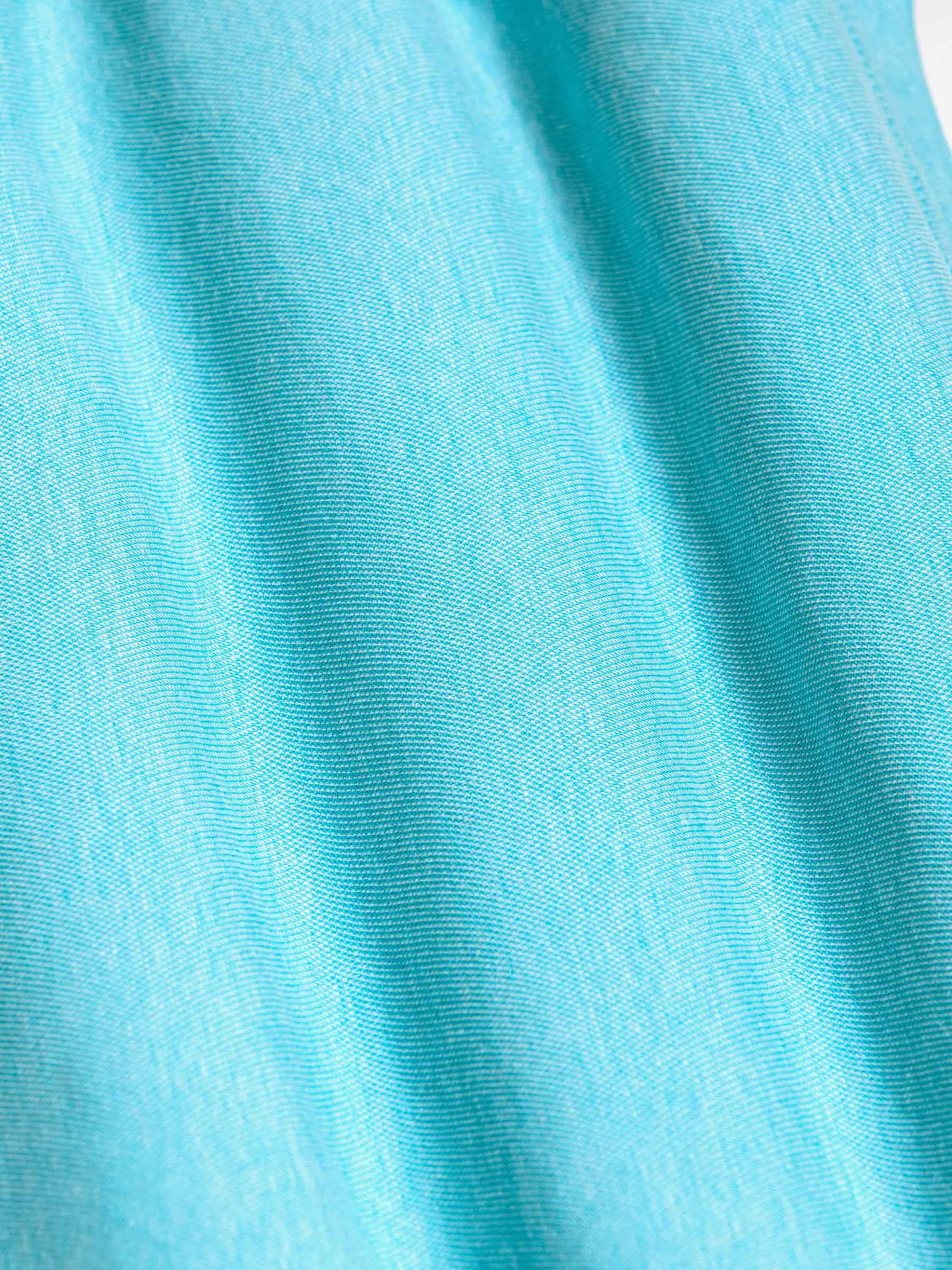 Baldain Turquoise Graphic Print T-Shirt-3XL