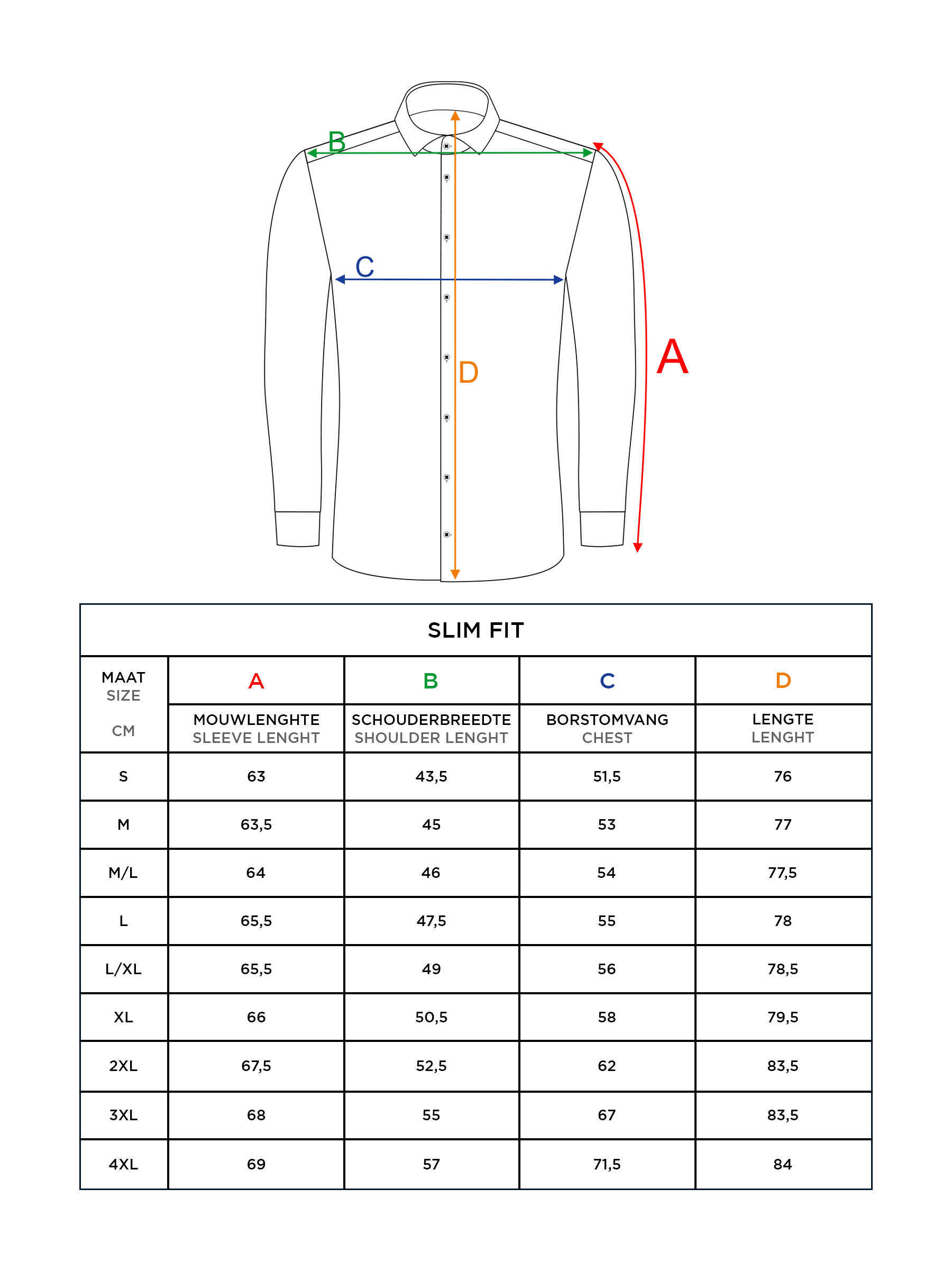 Leira Solid Off White Overhemd Lange Mouw-S