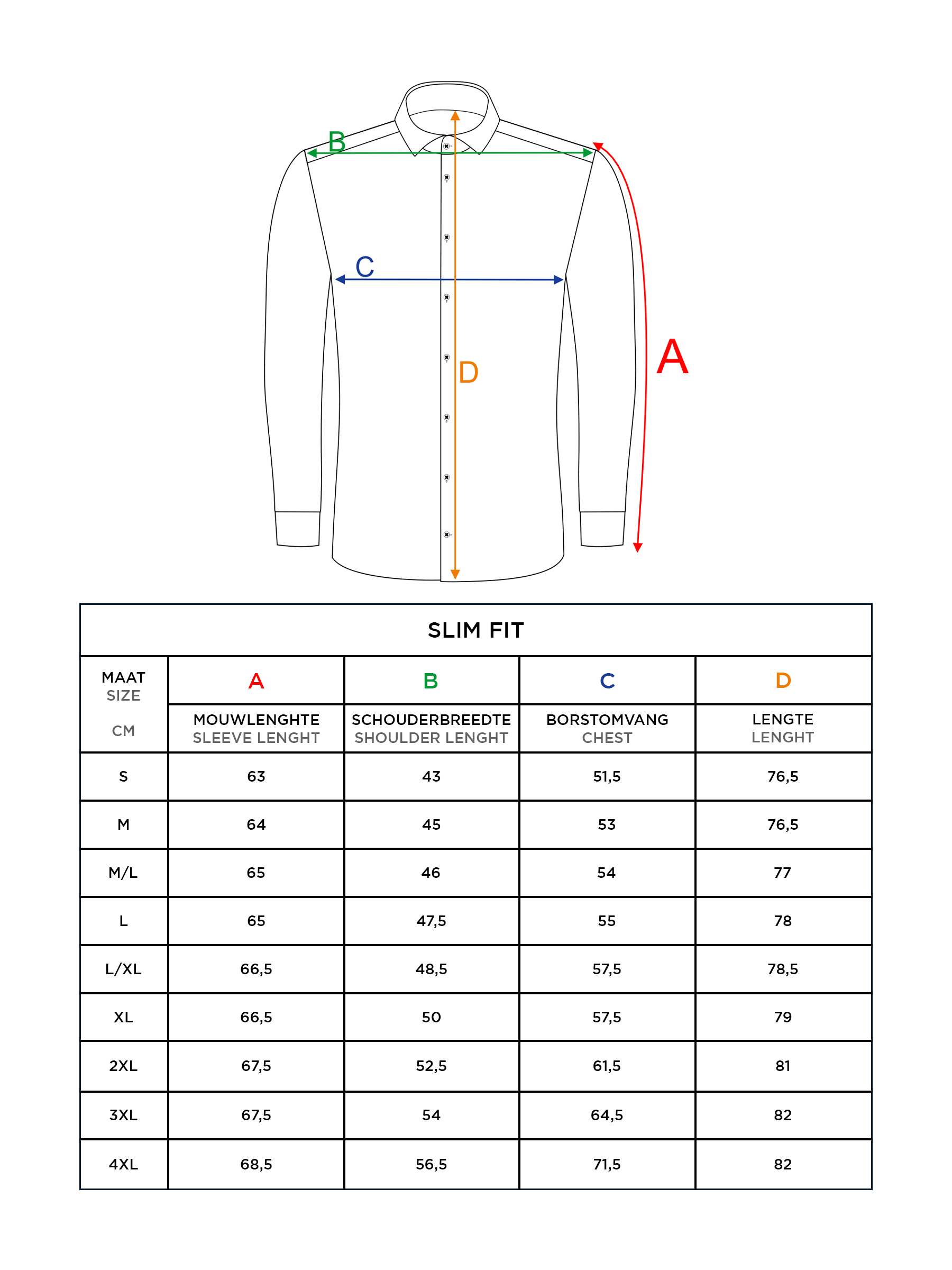 Leira Solid Petrol Overhemd Lange Mouw-3XL