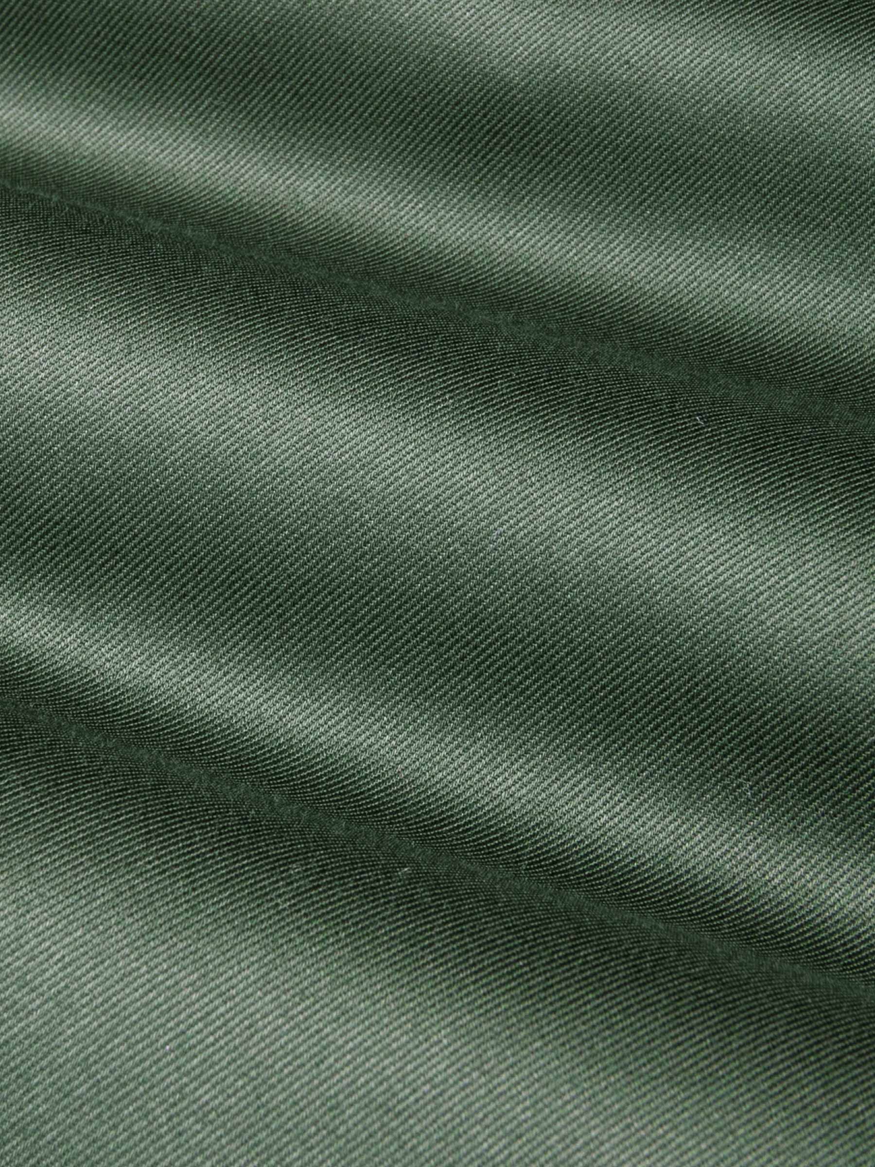 Lance Solid Dark Green Overhemd Lange Mouw-L