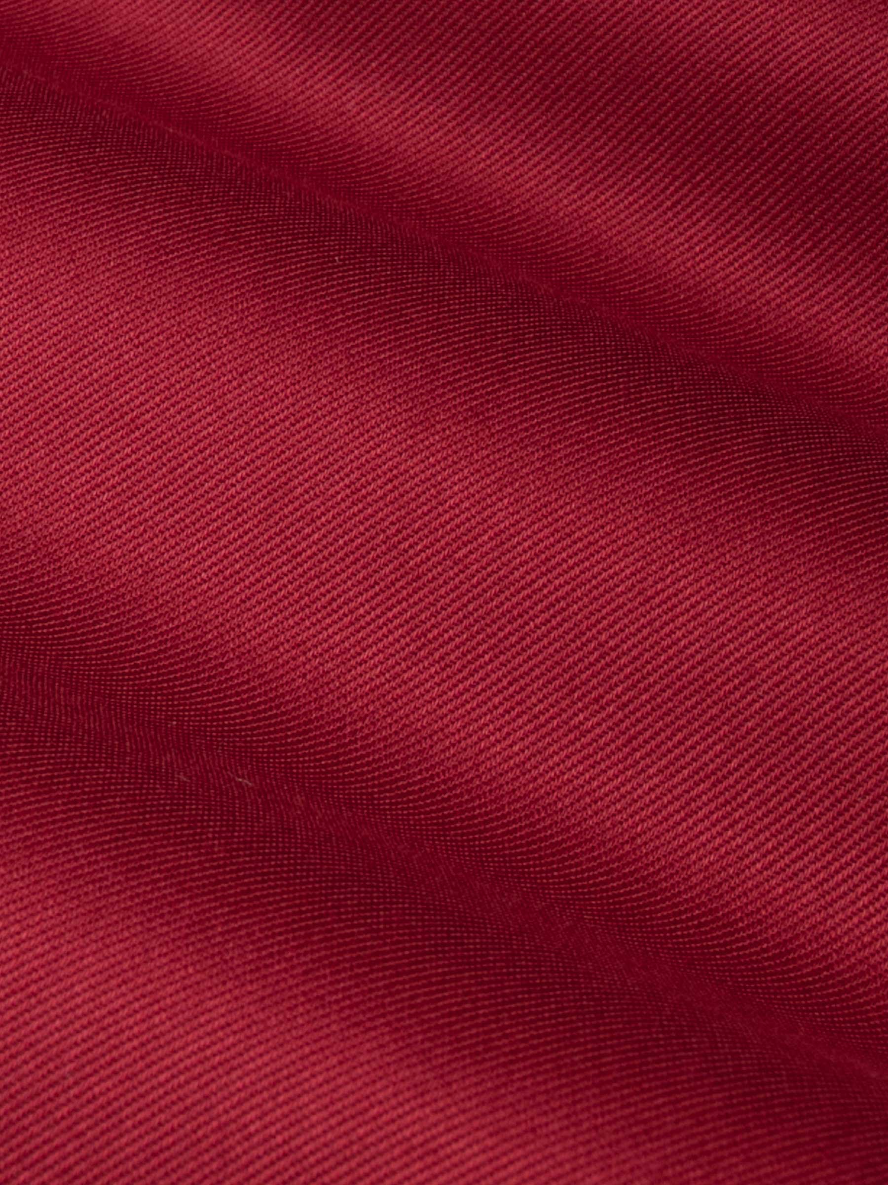 Lance Solid Red Overhemd Lange Mouw-3XL