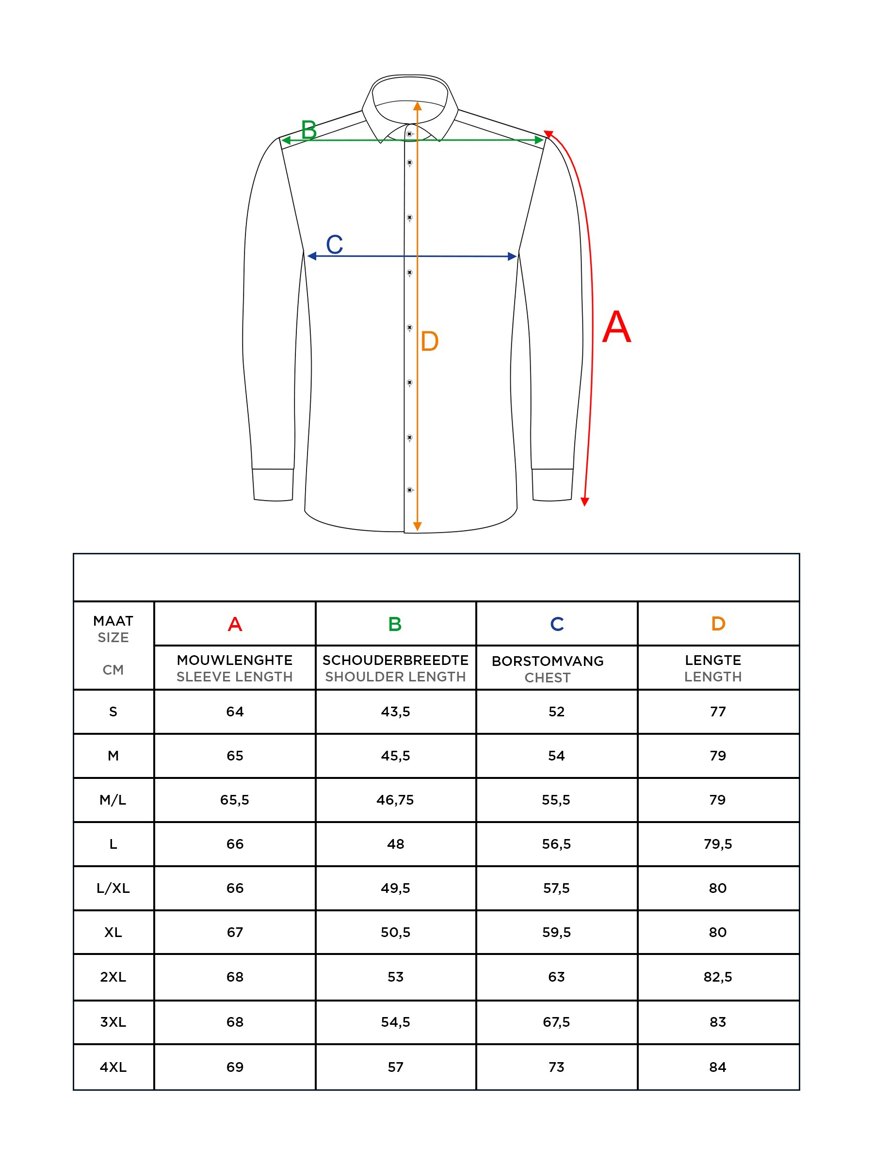 Lance Solid Red Overhemd Lange Mouw-4XL