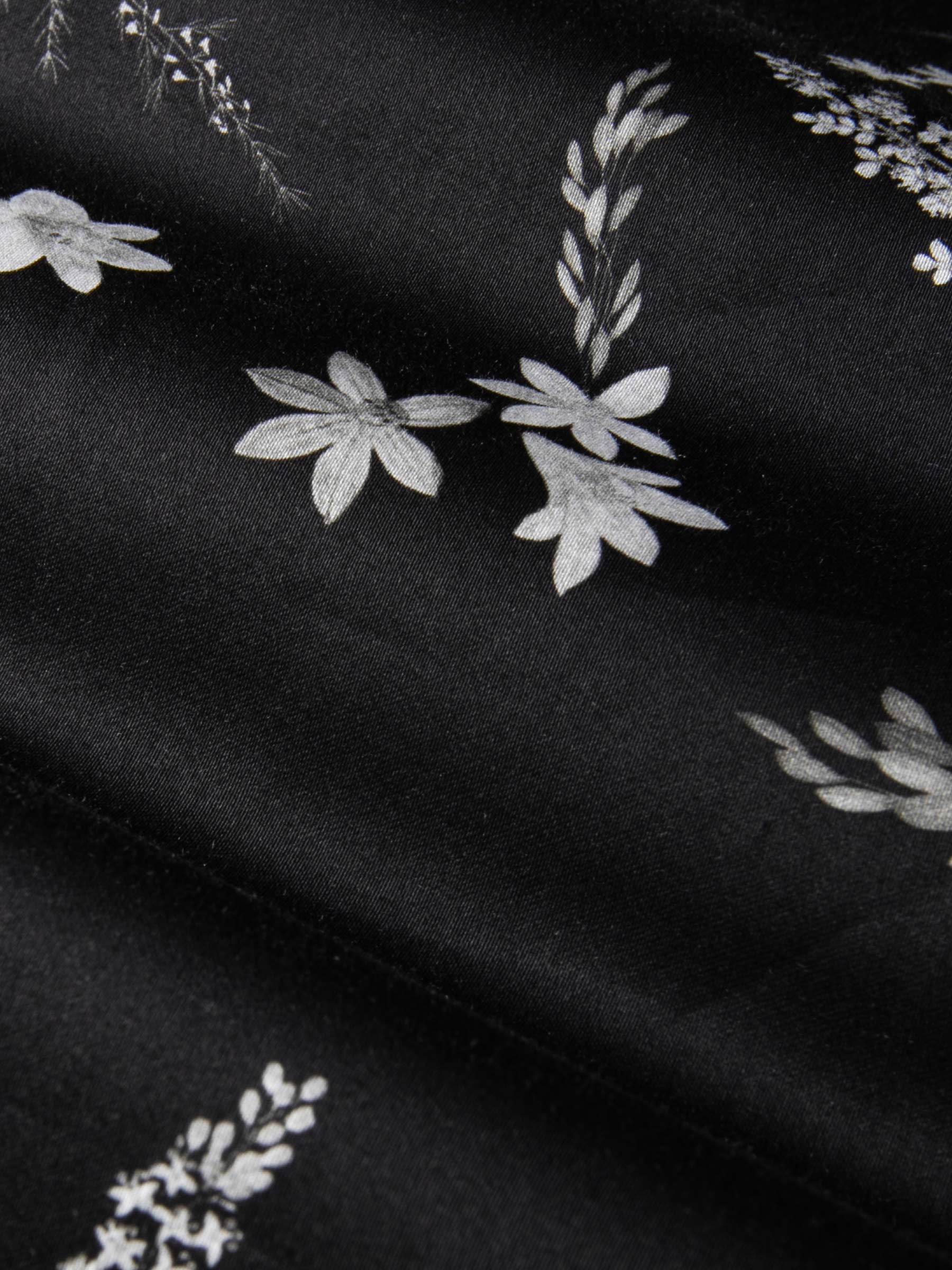 Astoria Floral Black Overhemd Lange Mouw-2XL