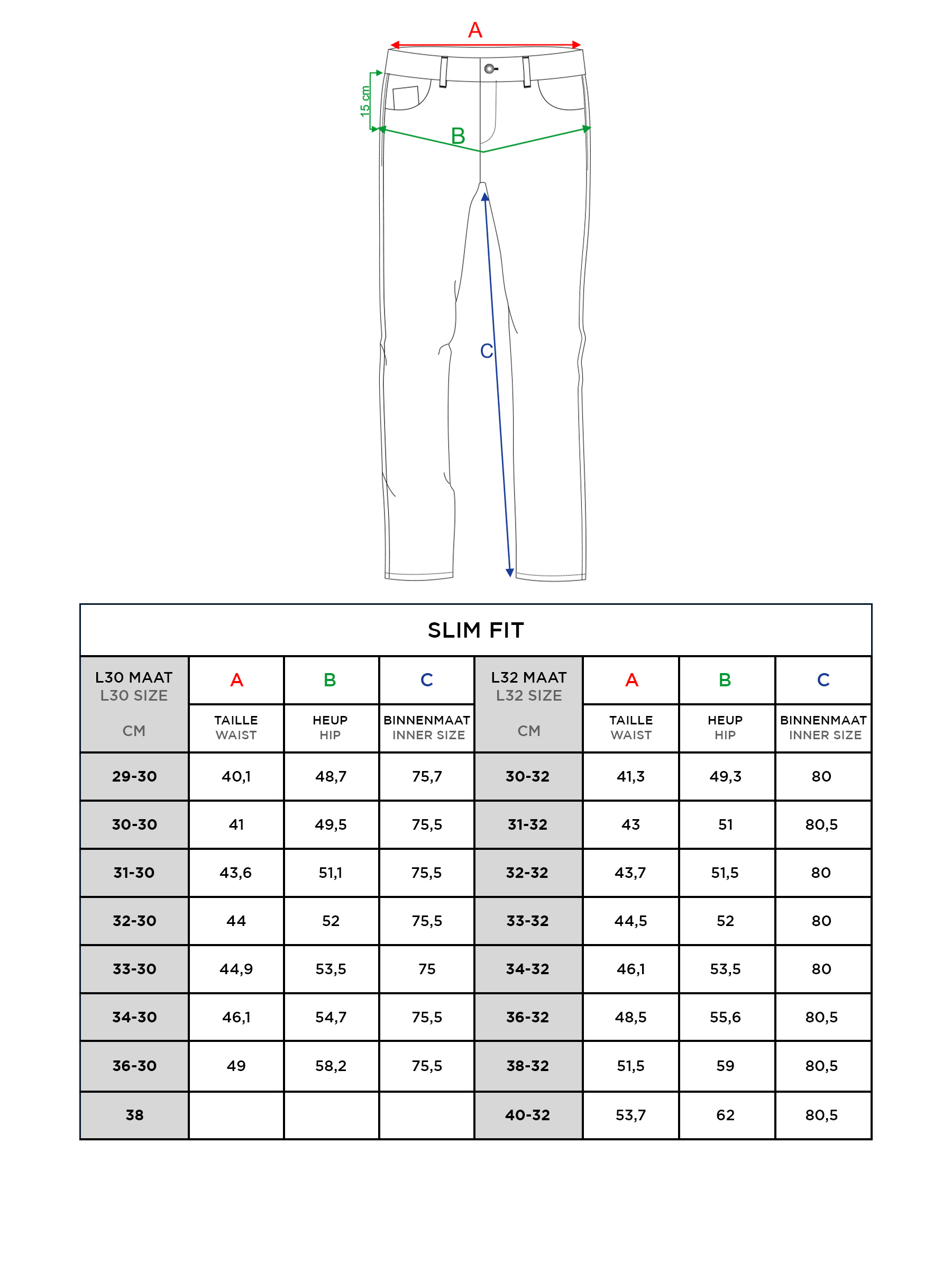 Moraine Mini Check Anthracite Jeans-30-32