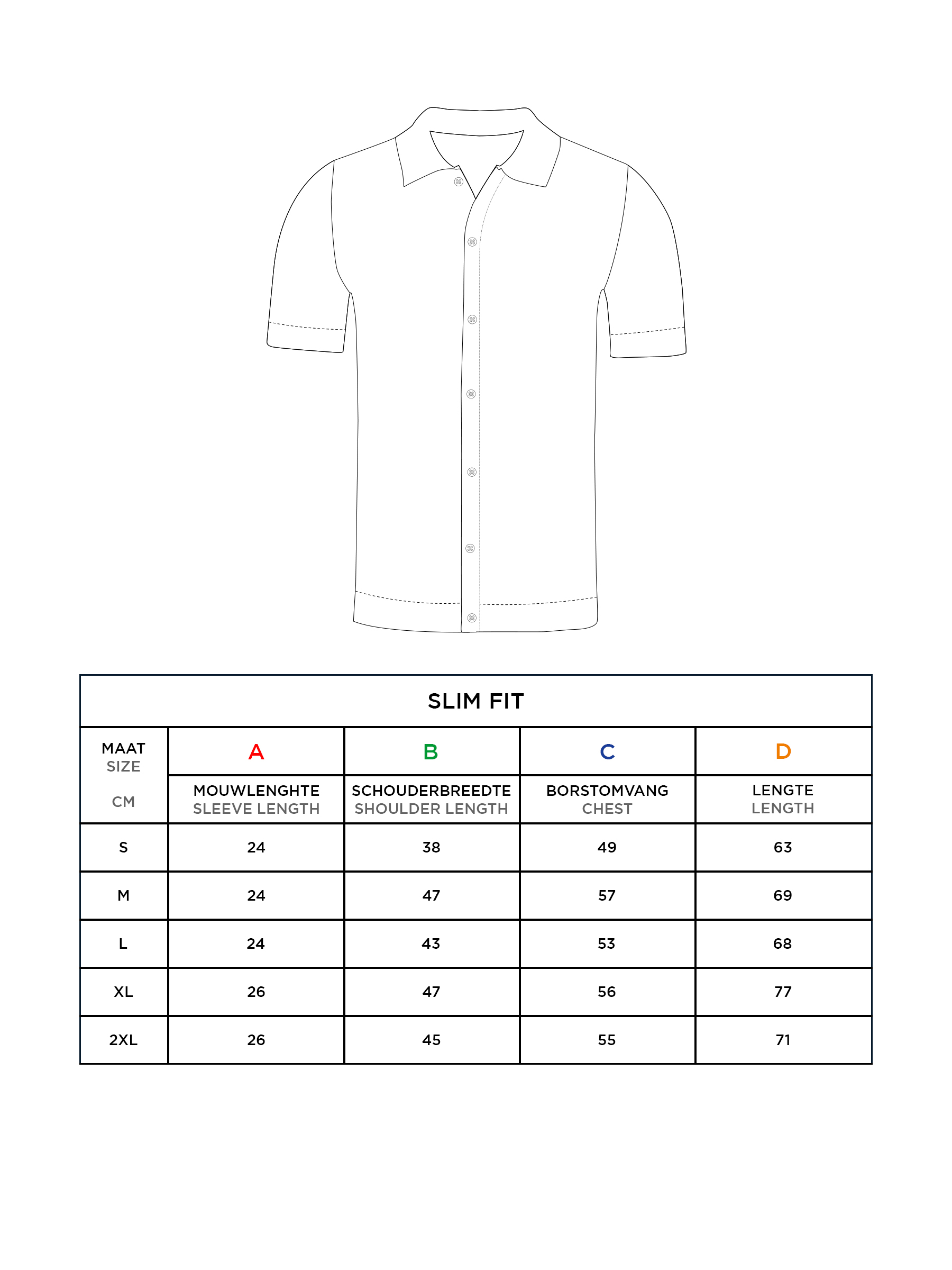 James Full Button-Down White Polo-M